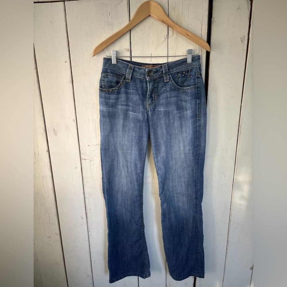UKnighted Royal Denim Miss Me Style  FLASHY Studded Jeweled 2 Jeans